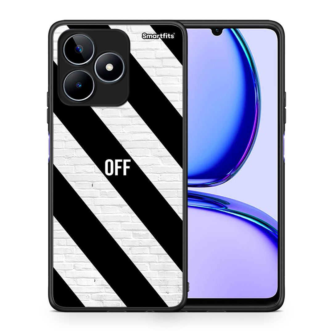 Θήκη Realme C53 Get Off από τη Smartfits με σχέδιο στο πίσω μέρος και μαύρο περίβλημα | Realme C53 Get Off case with colorful back and black bezels