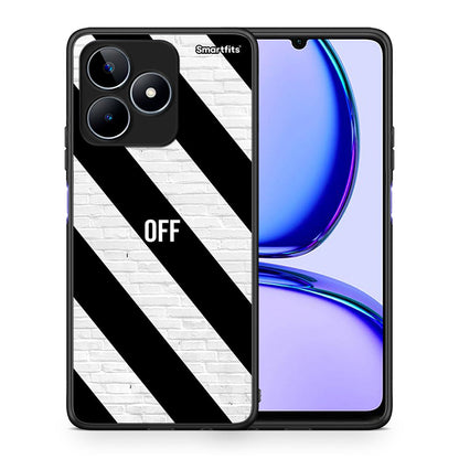 Θήκη Realme C53 Get Off από τη Smartfits με σχέδιο στο πίσω μέρος και μαύρο περίβλημα | Realme C53 Get Off case with colorful back and black bezels