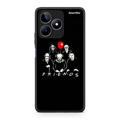 Realme C53 Halloween Friends Θήκη από τη Smartfits με σχέδιο στο πίσω μέρος και μαύρο περίβλημα | Smartphone case with colorful back and black bezels by Smartfits