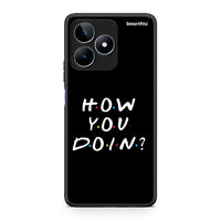 Thumbnail for Realme C53 How You Doin θήκη από τη Smartfits με σχέδιο στο πίσω μέρος και μαύρο περίβλημα | Smartphone case with colorful back and black bezels by Smartfits