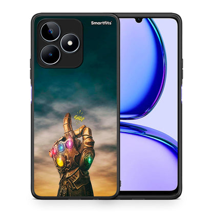 Θήκη Realme C53 Infinity Snap από τη Smartfits με σχέδιο στο πίσω μέρος και μαύρο περίβλημα | Realme C53 Infinity Snap case with colorful back and black bezels