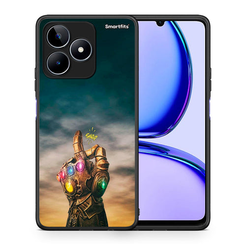 Θήκη Realme C53 Infinity Snap από τη Smartfits με σχέδιο στο πίσω μέρος και μαύρο περίβλημα | Realme C53 Infinity Snap case with colorful back and black bezels