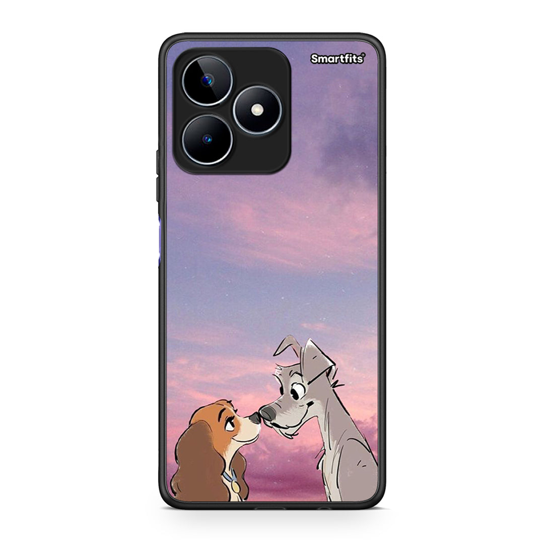 Realme C53 Lady And Tramp θήκη από τη Smartfits με σχέδιο στο πίσω μέρος και μαύρο περίβλημα | Smartphone case with colorful back and black bezels by Smartfits
