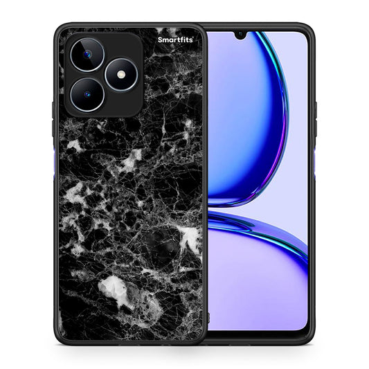 Θήκη Realme C53 Male Marble από τη Smartfits με σχέδιο στο πίσω μέρος και μαύρο περίβλημα | Realme C53 Male Marble case with colorful back and black bezels