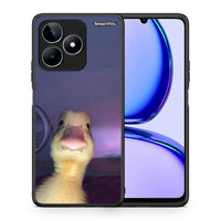 Thumbnail for Θήκη Realme C53 Meme Duck από τη Smartfits με σχέδιο στο πίσω μέρος και μαύρο περίβλημα | Realme C53 Meme Duck case with colorful back and black bezels