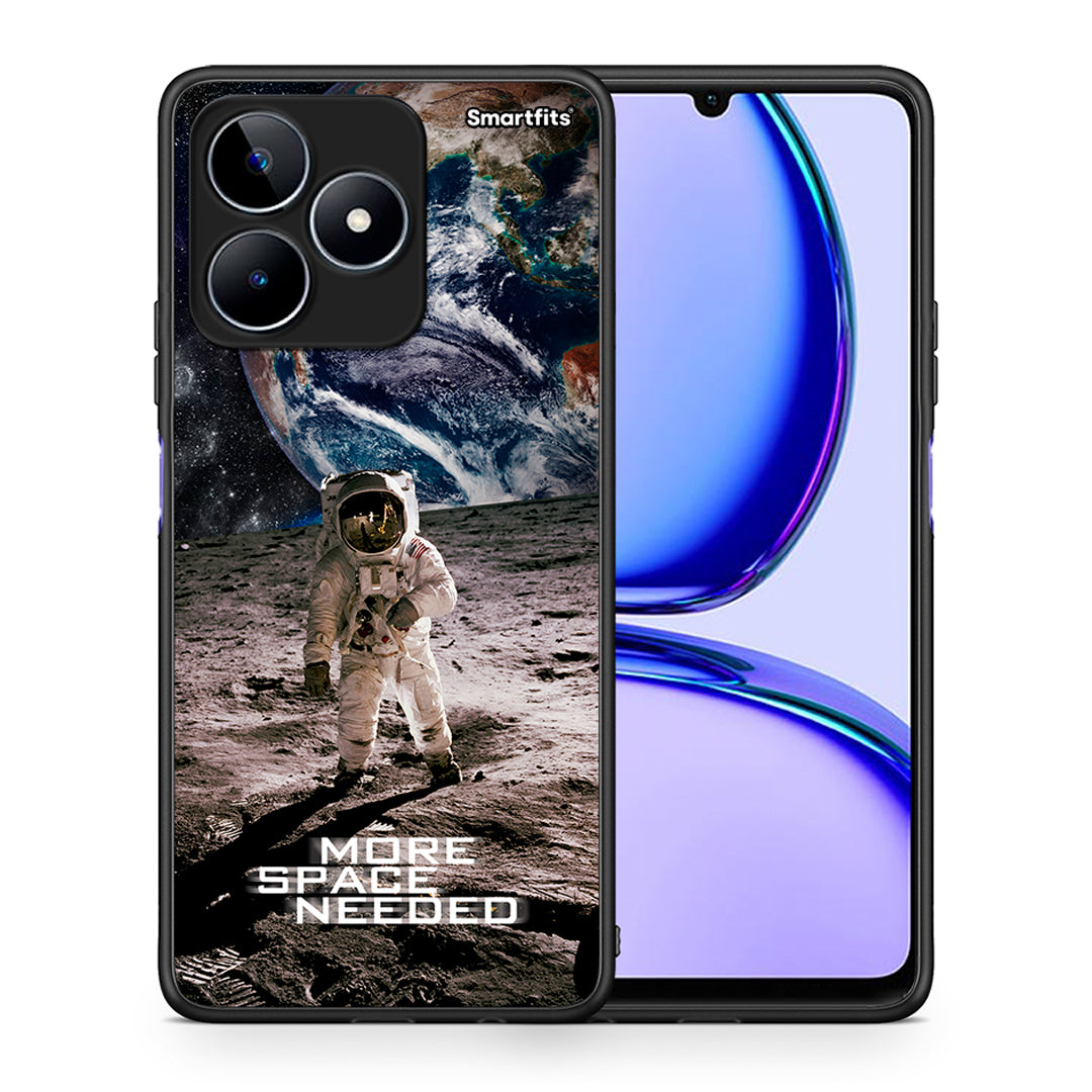 Θήκη Realme C53 More Space από τη Smartfits με σχέδιο στο πίσω μέρος και μαύρο περίβλημα | Realme C53 More Space case with colorful back and black bezels