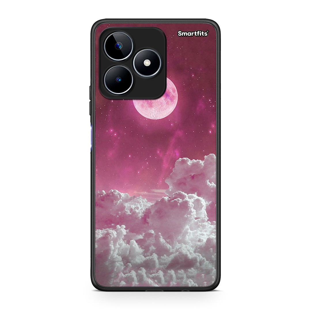 Realme C53 Pink Moon Θήκη από τη Smartfits με σχέδιο στο πίσω μέρος και μαύρο περίβλημα | Smartphone case with colorful back and black bezels by Smartfits