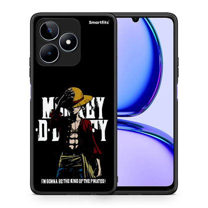Θήκη Realme C53 Pirate King από τη Smartfits με σχέδιο στο πίσω μέρος και μαύρο περίβλημα | Realme C53 Pirate King case with colorful back and black bezels