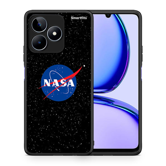 Θήκη Realme C53 NASA PopArt από τη Smartfits με σχέδιο στο πίσω μέρος και μαύρο περίβλημα | Realme C53 NASA PopArt case with colorful back and black bezels