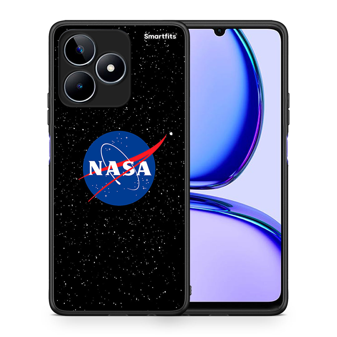 Θήκη Realme C53 NASA PopArt από τη Smartfits με σχέδιο στο πίσω μέρος και μαύρο περίβλημα | Realme C53 NASA PopArt case with colorful back and black bezels