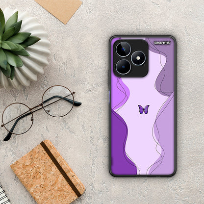 Purple Mariposa - Realme C53 θήκη