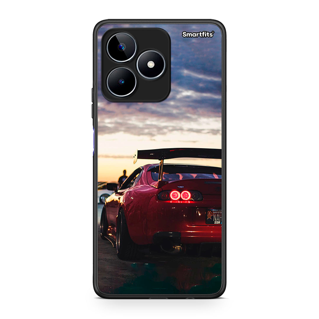 Realme C53 Racing Supra θήκη από τη Smartfits με σχέδιο στο πίσω μέρος και μαύρο περίβλημα | Smartphone case with colorful back and black bezels by Smartfits