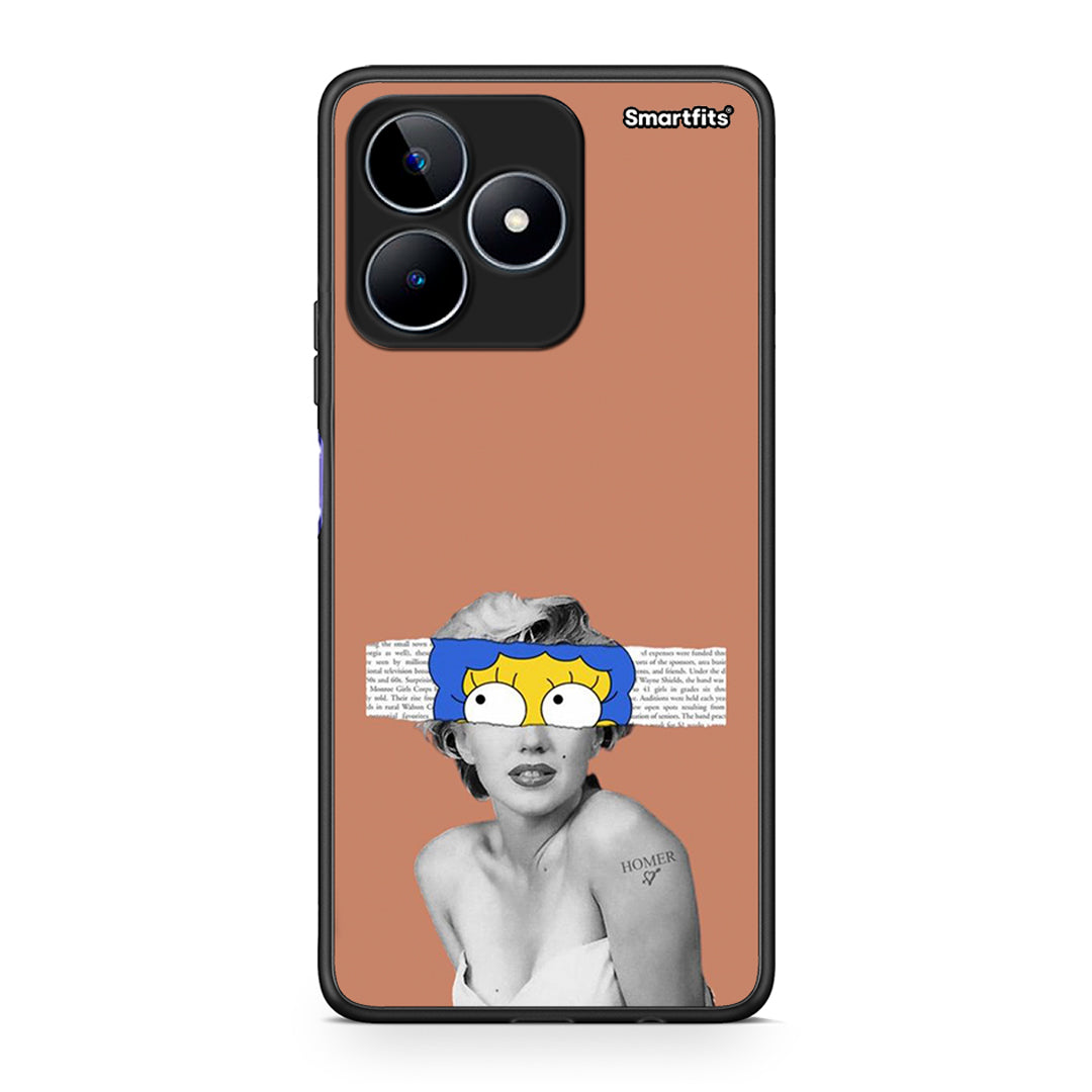 Realme C53 Sim Merilyn θήκη από τη Smartfits με σχέδιο στο πίσω μέρος και μαύρο περίβλημα | Smartphone case with colorful back and black bezels by Smartfits