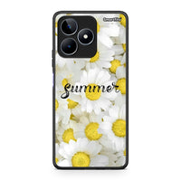 Thumbnail for Realme C53 Summer Daisies Θήκη από τη Smartfits με σχέδιο στο πίσω μέρος και μαύρο περίβλημα | Smartphone case with colorful back and black bezels by Smartfits