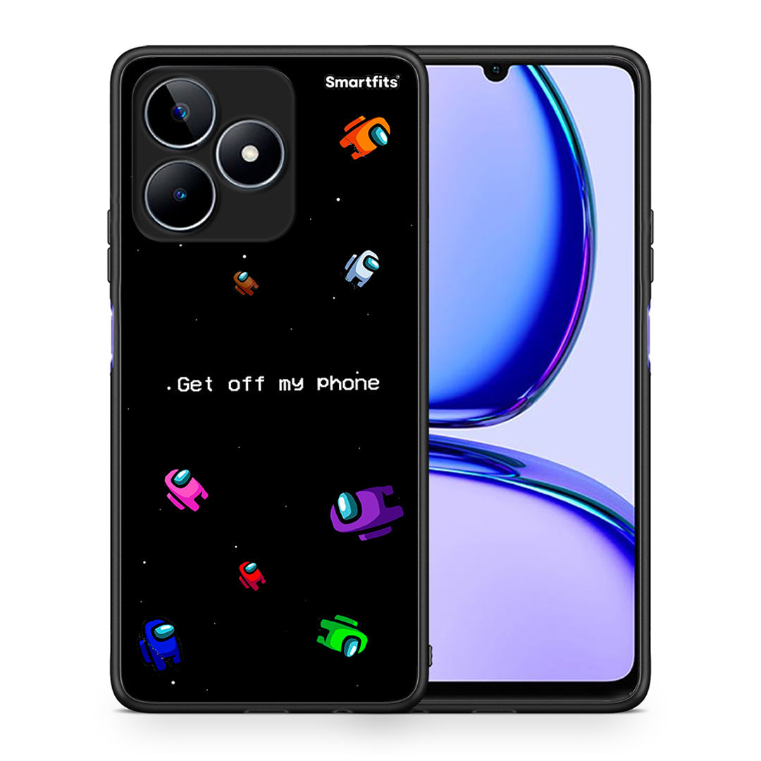 Θήκη Realme C53 AFK Text από τη Smartfits με σχέδιο στο πίσω μέρος και μαύρο περίβλημα | Realme C53 AFK Text case with colorful back and black bezels