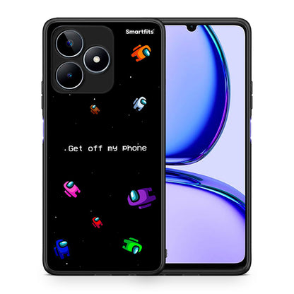 Θήκη Realme C53 AFK Text από τη Smartfits με σχέδιο στο πίσω μέρος και μαύρο περίβλημα | Realme C53 AFK Text case with colorful back and black bezels