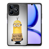 Thumbnail for Θήκη Realme C53 Minion Text από τη Smartfits με σχέδιο στο πίσω μέρος και μαύρο περίβλημα | Realme C53 Minion Text case with colorful back and black bezels