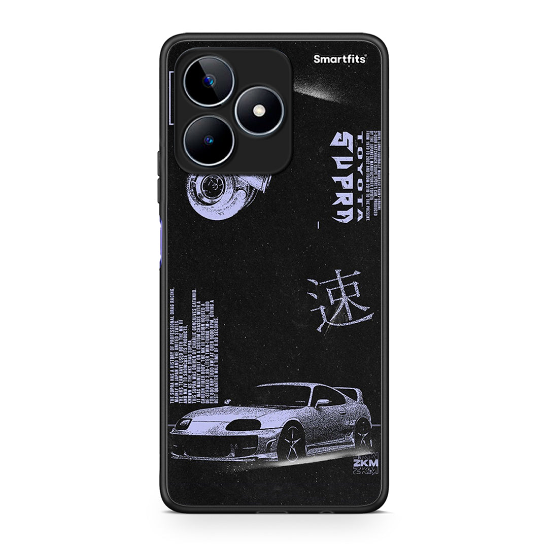 Realme C53 Tokyo Drift Θήκη Αγίου Βαλεντίνου από τη Smartfits με σχέδιο στο πίσω μέρος και μαύρο περίβλημα | Smartphone case with colorful back and black bezels by Smartfits