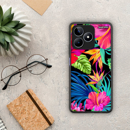 Tropical Flowers - Realme C53 θήκη