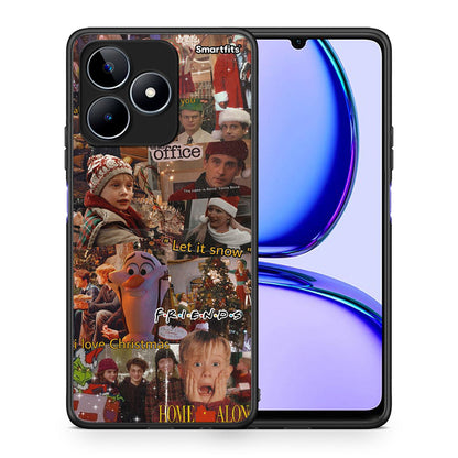 Θήκη Realme C53 Xmas Wishes από τη Smartfits με σχέδιο στο πίσω μέρος και μαύρο περίβλημα | Realme C53 Xmas Wishes case with colorful back and black bezels