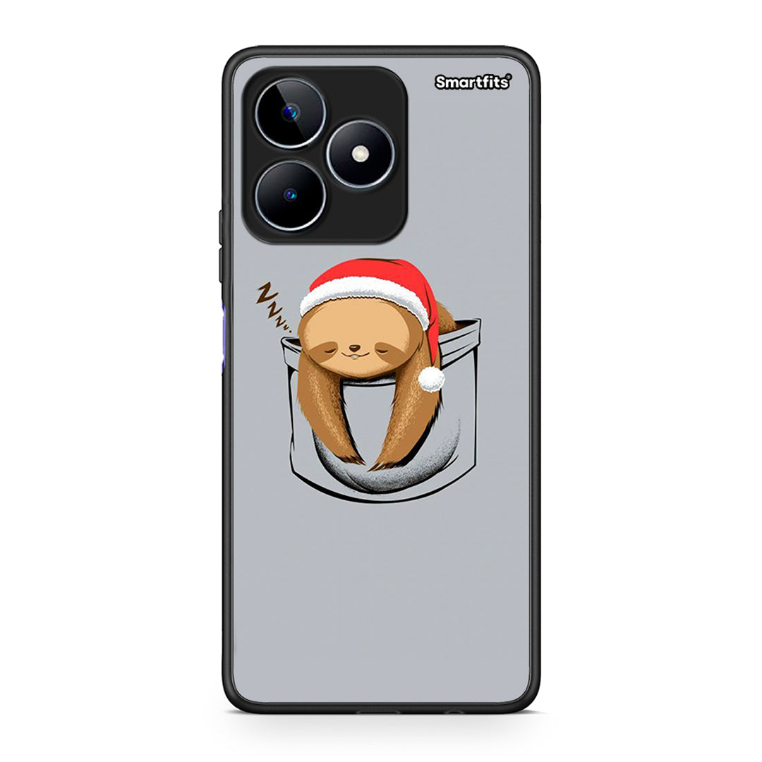 Realme C53 Xmas Zzzz θήκη από τη Smartfits με σχέδιο στο πίσω μέρος και μαύρο περίβλημα | Smartphone case with colorful back and black bezels by Smartfits