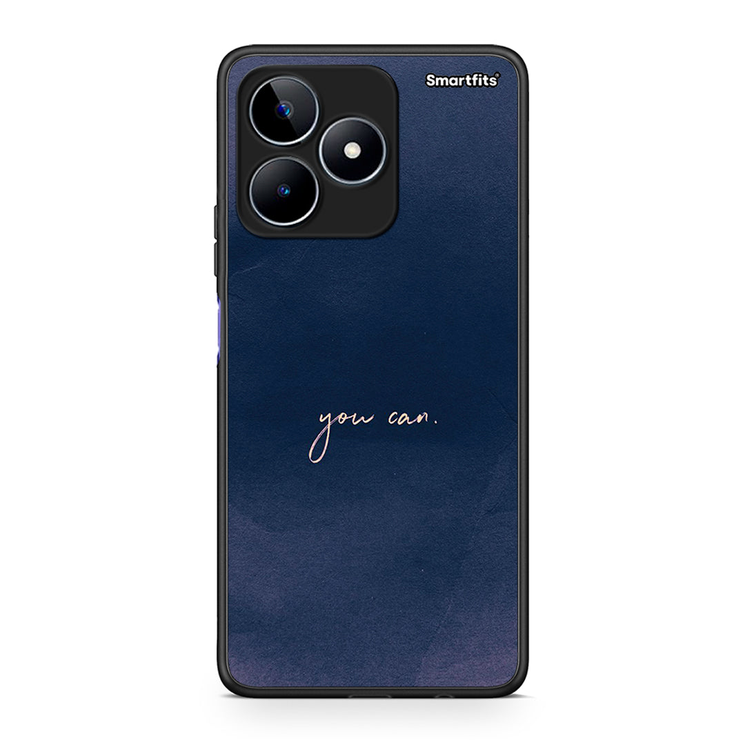 Realme C53 You Can θήκη από τη Smartfits με σχέδιο στο πίσω μέρος και μαύρο περίβλημα | Smartphone case with colorful back and black bezels by Smartfits