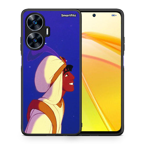 Θήκη Realme C55 Dual Alladin And Jasmine Love 1 από τη Smartfits με σχέδιο στο πίσω μέρος και μαύρο περίβλημα | Realme C55 Dual Alladin And Jasmine Love 1 Case with Colorful Back and Black Bezels