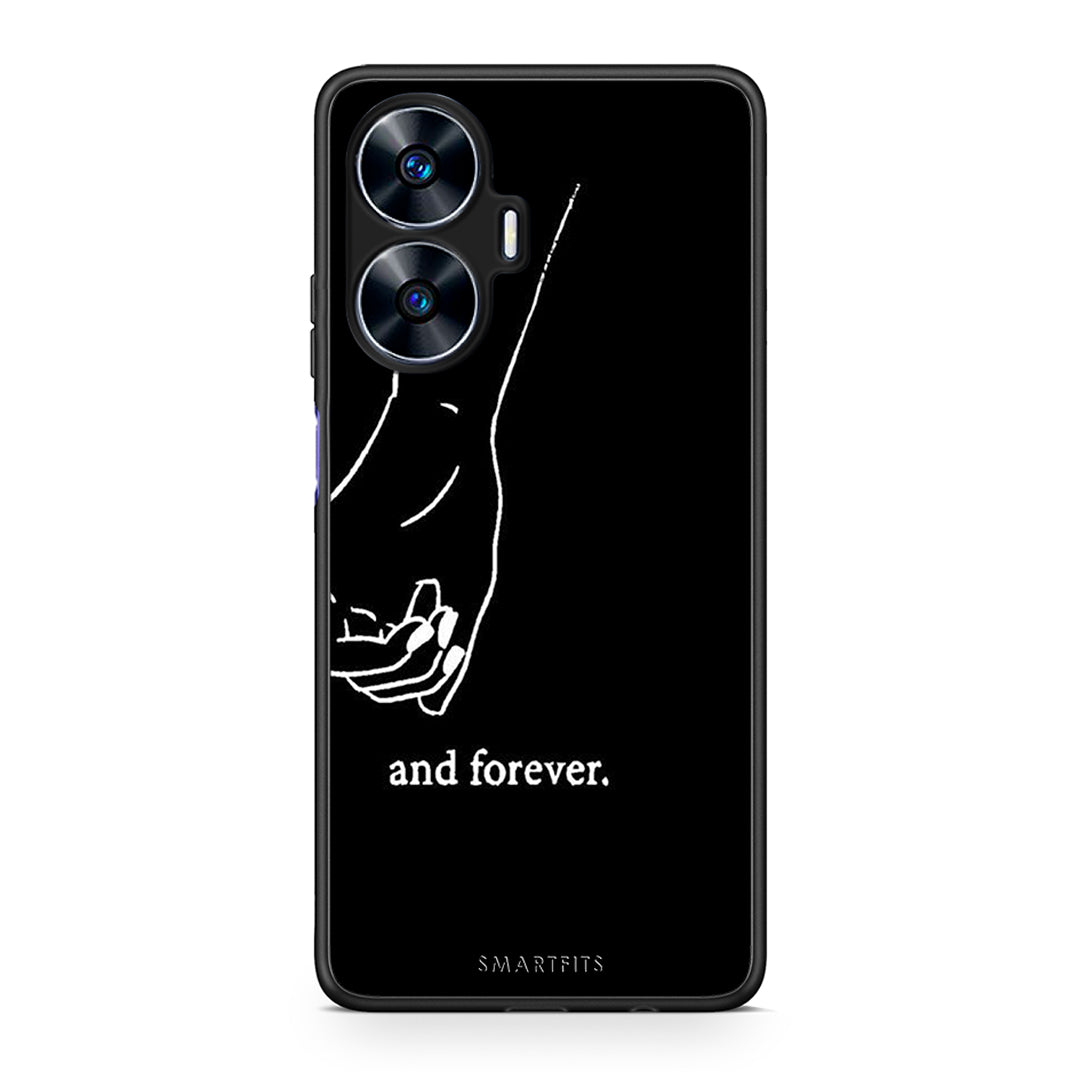 Θήκη Realme C55 Dual Always & Forever 2 από τη Smartfits με σχέδιο στο πίσω μέρος και μαύρο περίβλημα | Realme C55 Dual Always & Forever 2 Case with Colorful Back and Black Bezels