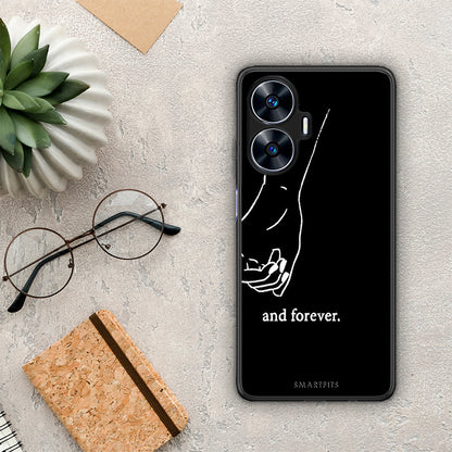 Θήκη Realme C55 Dual Always & Forever 2 από τη Smartfits με σχέδιο στο πίσω μέρος και μαύρο περίβλημα | Realme C55 Dual Always & Forever 2 Case with Colorful Back and Black Bezels