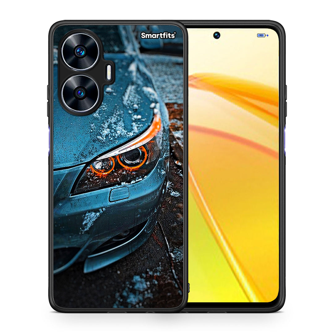 Θήκη Realme C55 Dual Bmw E60 από τη Smartfits με σχέδιο στο πίσω μέρος και μαύρο περίβλημα | Realme C55 Dual Bmw E60 Case with Colorful Back and Black Bezels