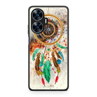 Thumbnail for Θήκη Realme C55 Dual Boho DreamCatcher από τη Smartfits με σχέδιο στο πίσω μέρος και μαύρο περίβλημα | Realme C55 Dual Boho DreamCatcher Case with Colorful Back and Black Bezels