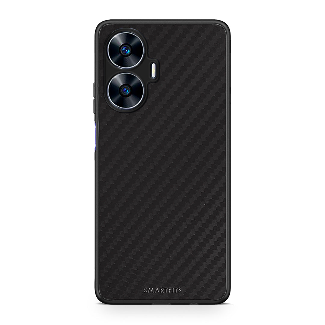 Θήκη Realme C55 Dual Carbon Black από τη Smartfits με σχέδιο στο πίσω μέρος και μαύρο περίβλημα | Realme C55 Dual Carbon Black Case with Colorful Back and Black Bezels