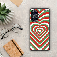 Thumbnail for Θήκη Realme C55 Dual Christmas Hearts από τη Smartfits με σχέδιο στο πίσω μέρος και μαύρο περίβλημα | Realme C55 Dual Christmas Hearts Case with Colorful Back and Black Bezels