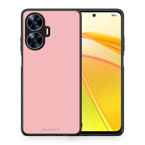 Θήκη Realme C55 Dual Color Nude από τη Smartfits με σχέδιο στο πίσω μέρος και μαύρο περίβλημα | Realme C55 Dual Color Nude Case with Colorful Back and Black Bezels