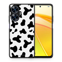 Thumbnail for Θήκη Realme C55 Dual Cow Print από τη Smartfits με σχέδιο στο πίσω μέρος και μαύρο περίβλημα | Realme C55 Dual Cow Print Case with Colorful Back and Black Bezels