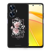 Thumbnail for Θήκη Realme C55 Dual Flower Frame από τη Smartfits με σχέδιο στο πίσω μέρος και μαύρο περίβλημα | Realme C55 Dual Flower Frame Case with Colorful Back and Black Bezels