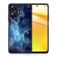 Thumbnail for Θήκη Realme C55 Dual Galactic Blue Sky από τη Smartfits με σχέδιο στο πίσω μέρος και μαύρο περίβλημα | Realme C55 Dual Galactic Blue Sky Case with Colorful Back and Black Bezels