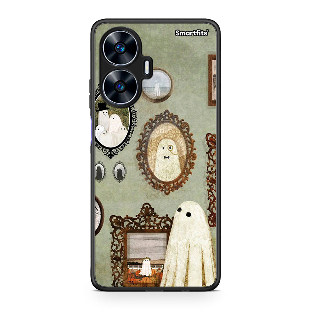 Θήκη Realme C55 Dual Halloween Ghost Season από τη Smartfits με σχέδιο στο πίσω μέρος και μαύρο περίβλημα | Realme C55 Dual Halloween Ghost Season Case with Colorful Back and Black Bezels