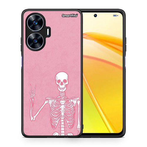 Θήκη Realme C55 Dual Halloween Motivation από τη Smartfits με σχέδιο στο πίσω μέρος και μαύρο περίβλημα | Realme C55 Dual Halloween Motivation Case with Colorful Back and Black Bezels