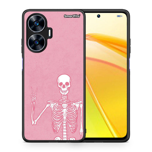 Θήκη Realme C55 Dual Halloween Motivation από τη Smartfits με σχέδιο στο πίσω μέρος και μαύρο περίβλημα | Realme C55 Dual Halloween Motivation Case with Colorful Back and Black Bezels