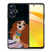 Thumbnail for Θήκη Realme C55 Dual Lady And Tramp 2 από τη Smartfits με σχέδιο στο πίσω μέρος και μαύρο περίβλημα | Realme C55 Dual Lady And Tramp 2 Case with Colorful Back and Black Bezels