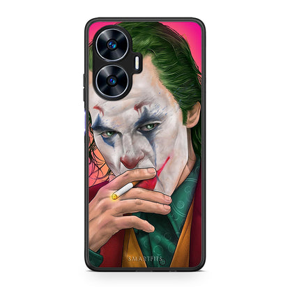 Θήκη Realme C55 Dual PopArt JokesOnU από τη Smartfits με σχέδιο στο πίσω μέρος και μαύρο περίβλημα | Realme C55 Dual PopArt JokesOnU Case with Colorful Back and Black Bezels