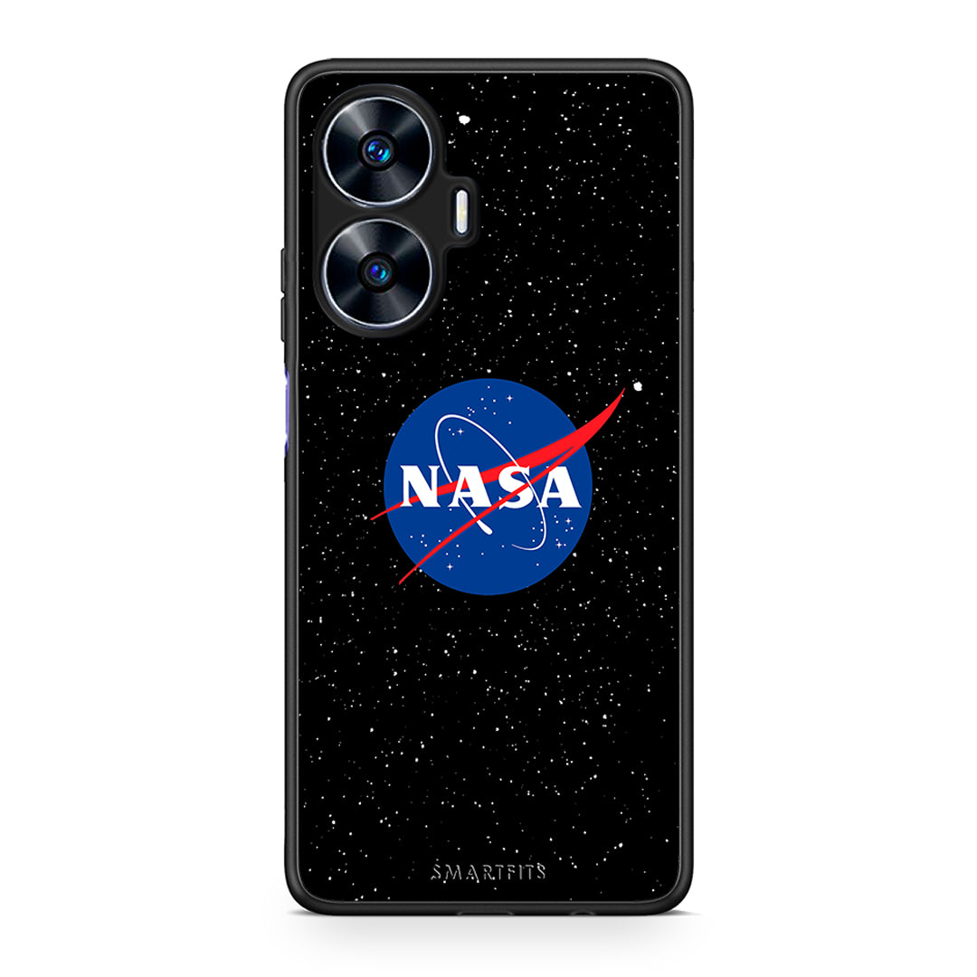 Θήκη Realme C55 Dual PopArt NASA από τη Smartfits με σχέδιο στο πίσω μέρος και μαύρο περίβλημα | Realme C55 Dual PopArt NASA Case with Colorful Back and Black Bezels