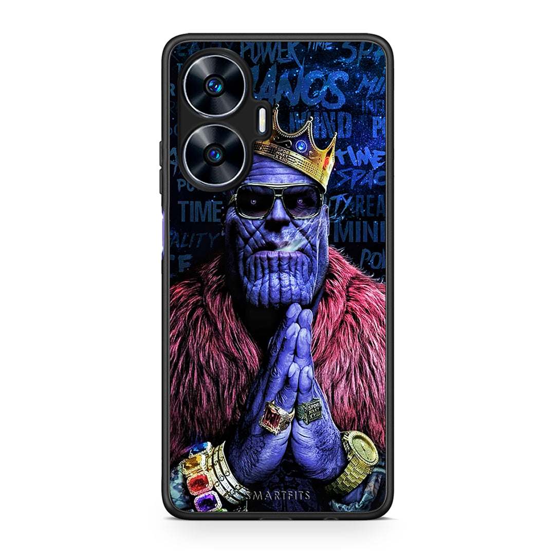 Θήκη Realme C55 Dual PopArt Thanos από τη Smartfits με σχέδιο στο πίσω μέρος και μαύρο περίβλημα | Realme C55 Dual PopArt Thanos Case with Colorful Back and Black Bezels