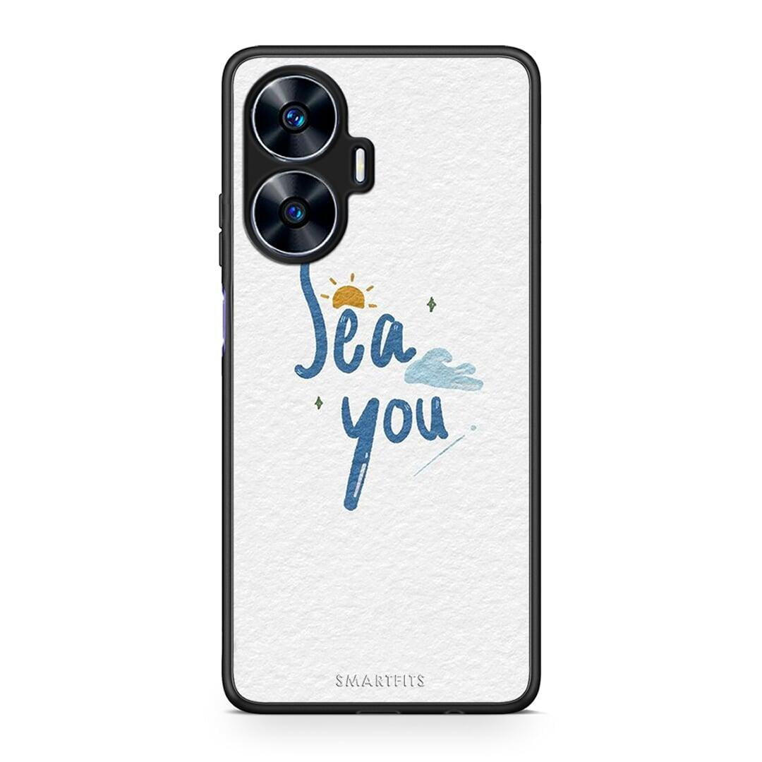 Θήκη Realme C55 Dual Sea You από τη Smartfits με σχέδιο στο πίσω μέρος και μαύρο περίβλημα | Realme C55 Dual Sea You Case with Colorful Back and Black Bezels
