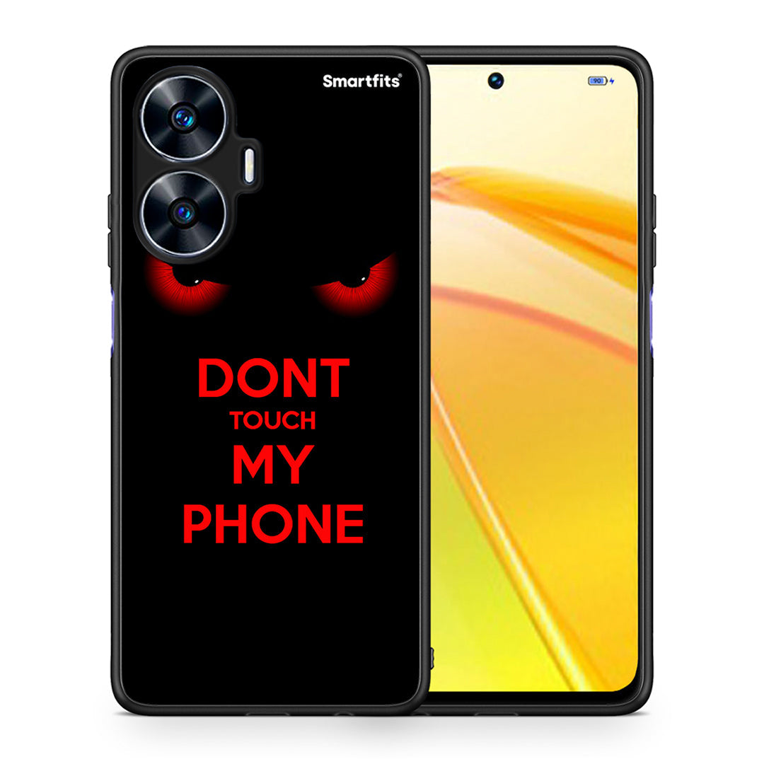 Θήκη Realme C55 Dual Touch My Phone από τη Smartfits με σχέδιο στο πίσω μέρος και μαύρο περίβλημα | Realme C55 Dual Touch My Phone Case with Colorful Back and Black Bezels