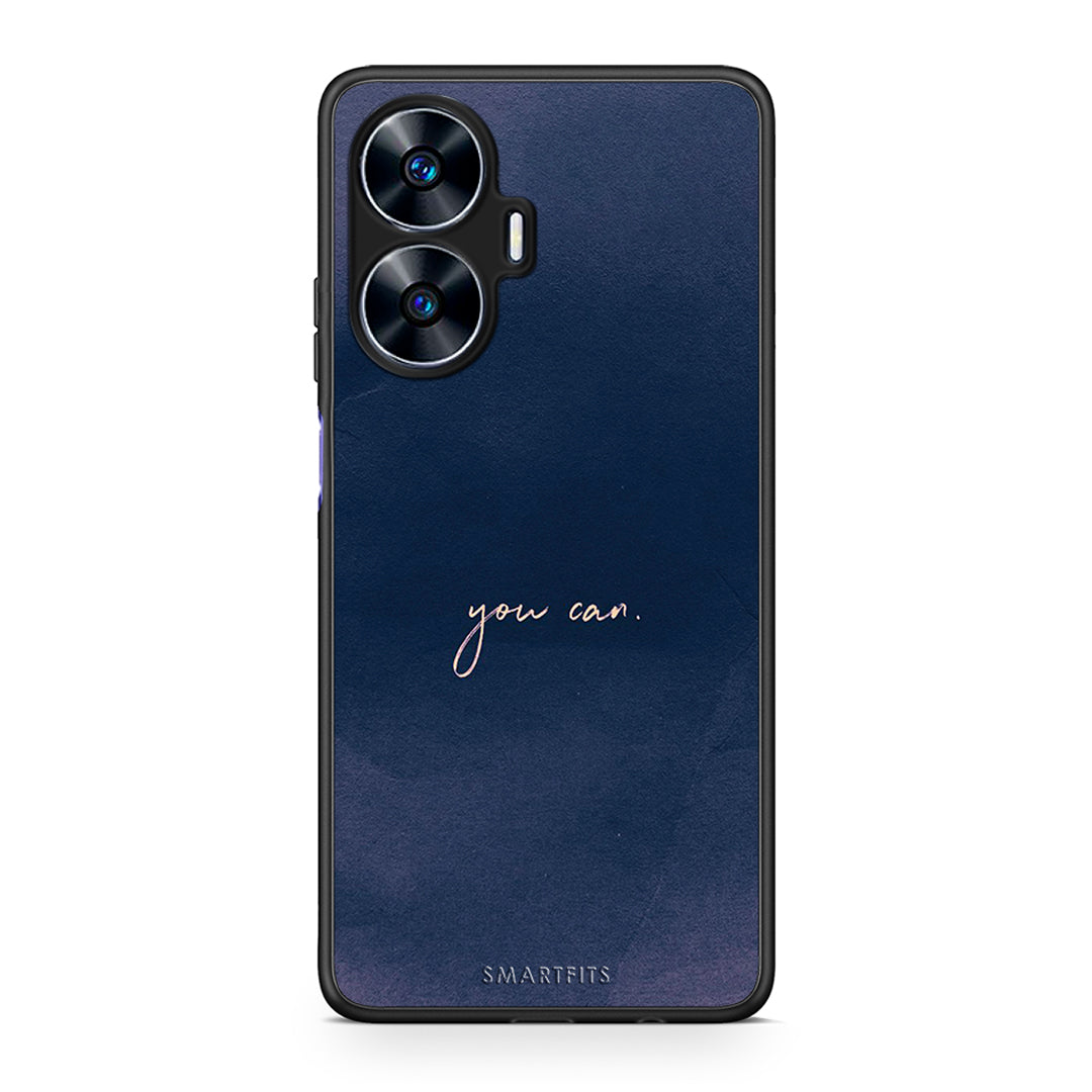 Θήκη Realme C55 Dual You Can από τη Smartfits με σχέδιο στο πίσω μέρος και μαύρο περίβλημα | Realme C55 Dual You Can Case with Colorful Back and Black Bezels