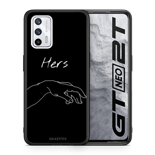 Θήκη Αγίου Βαλεντίνου Realme GT Aeshetic Love 1 από τη Smartfits με σχέδιο στο πίσω μέρος και μαύρο περίβλημα | Realme GT Aeshetic Love 1 case with colorful back and black bezels