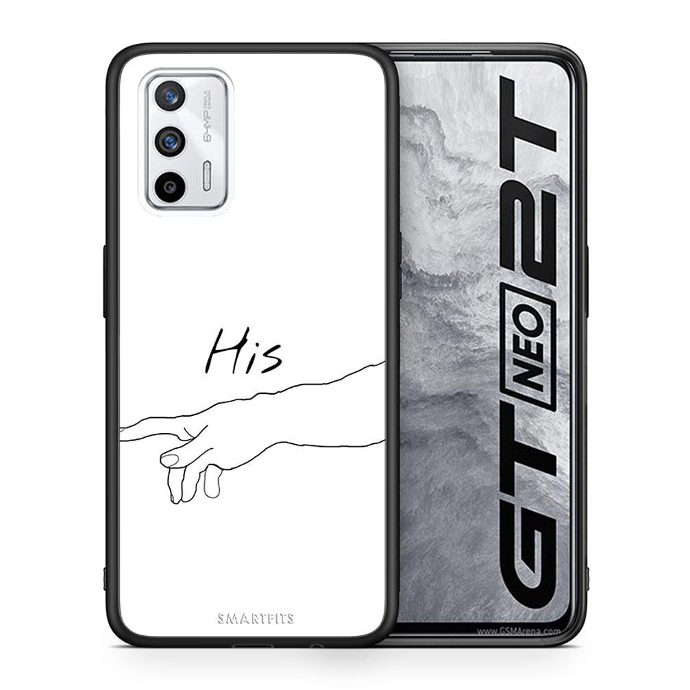 Θήκη Αγίου Βαλεντίνου Realme GT Aeshetic Love 2 από τη Smartfits με σχέδιο στο πίσω μέρος και μαύρο περίβλημα | Realme GT Aeshetic Love 2 case with colorful back and black bezels