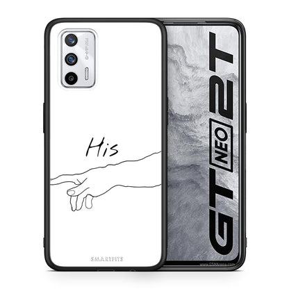 Θήκη Αγίου Βαλεντίνου Realme GT Aeshetic Love 2 από τη Smartfits με σχέδιο στο πίσω μέρος και μαύρο περίβλημα | Realme GT Aeshetic Love 2 case with colorful back and black bezels